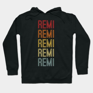 Remi Name Vintage Retro Pattern Hoodie